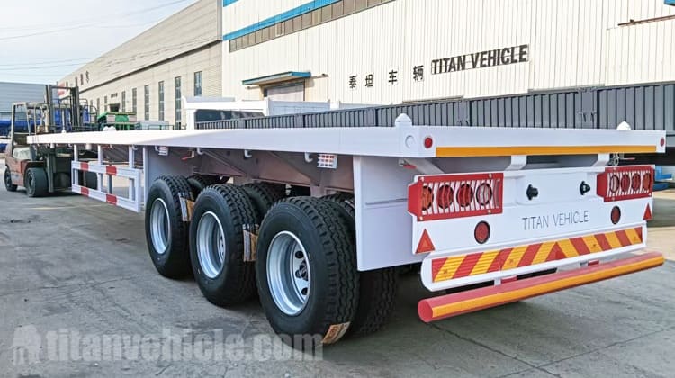 Remolque de plataforma plana de 40 pies en venta en Ghana