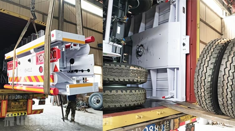 Remolque de plataforma plana de 40 pies en venta en Ghana
