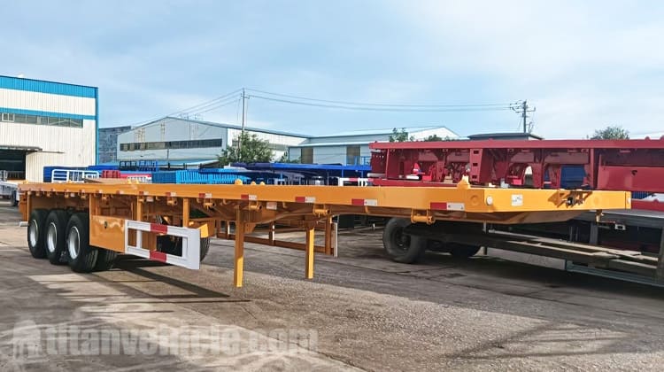 Remolques de plataforma plana de tres ejes en venta en Dar es Salaam