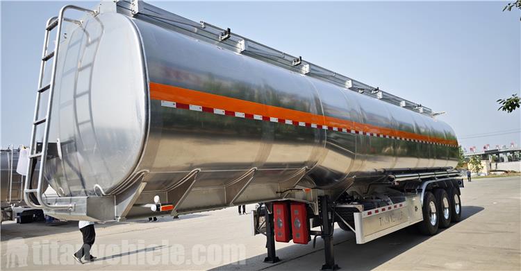 38000 Ltrs Aluminum Alloy Tanker Trailer for Sale In Tanzanian El remolque cisterna de aleación de aluminio de 38000 litros se transportará a Tanzania