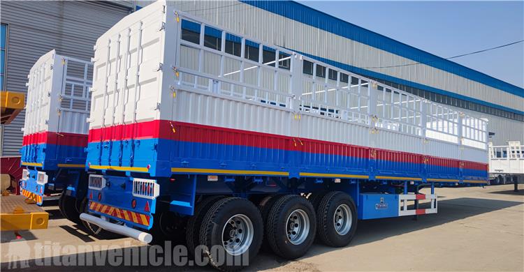 Semirremolque de baranda de tres ejes se exportará a Tanzania