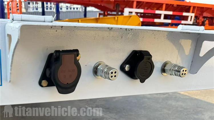 Remolque de carrocer&iacute;a plana de triple eje a la venta en Angola