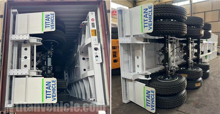 Remolque de carrocer&iacute;a plana de triple eje a la venta en Angola
