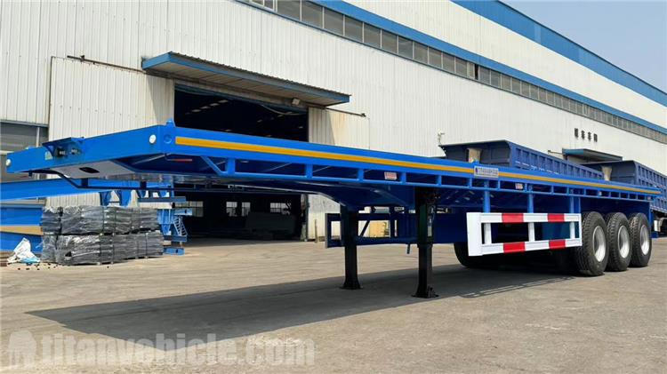 Semirremolque de plataforma plana de 40 pies de tres ejes a la venta en M&eacute;xico