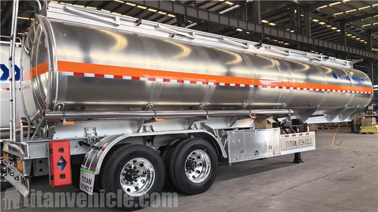 Remolque cisterna de combustible de aluminio de 2 ejes a la venta en Costa Rica