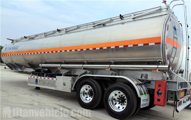 Remolque cisterna de combustible de aluminio de 2 ejes a la venta en Costa Rica