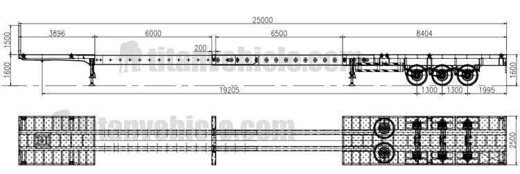 Remolque extensible de tres ejes y 25 m a la venta en Guyana