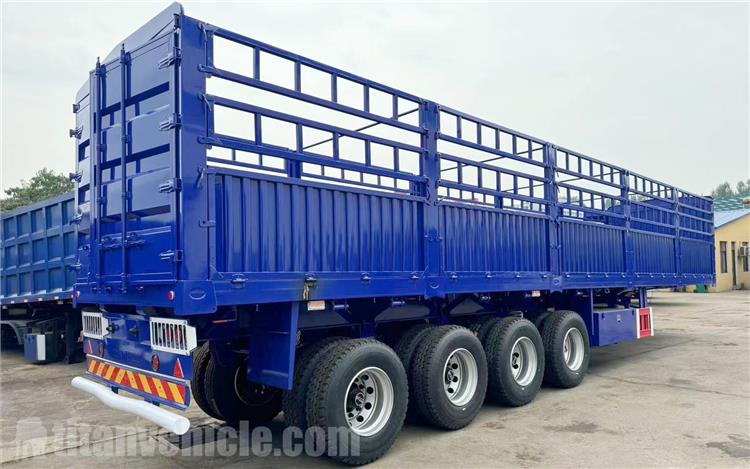 Semirremolque con valla de 4 ejes a la venta en Ghana Accra
