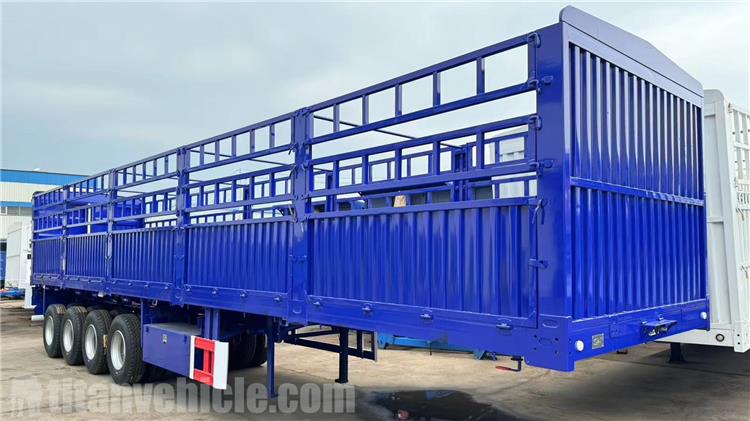 Semirremolque con valla de 4 ejes a la venta en Ghana Accra