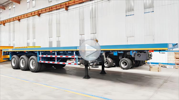 Remolque de plataforma plana extensible de 24 m a la venta en Argelia
