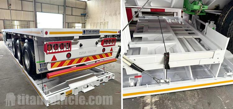 2 unidades de remolque de plataforma con pared frontal en venta en Ghana