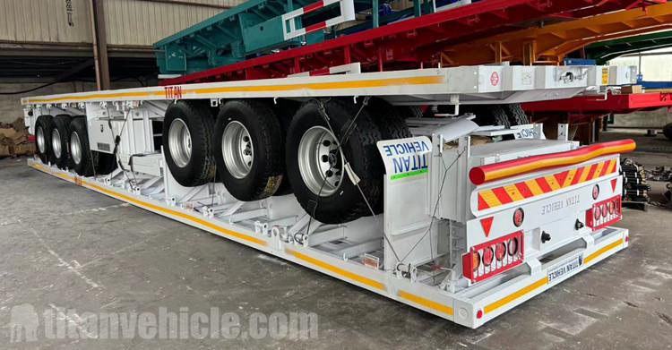 2 unidades de remolque de plataforma con pared frontal en venta en Ghana
