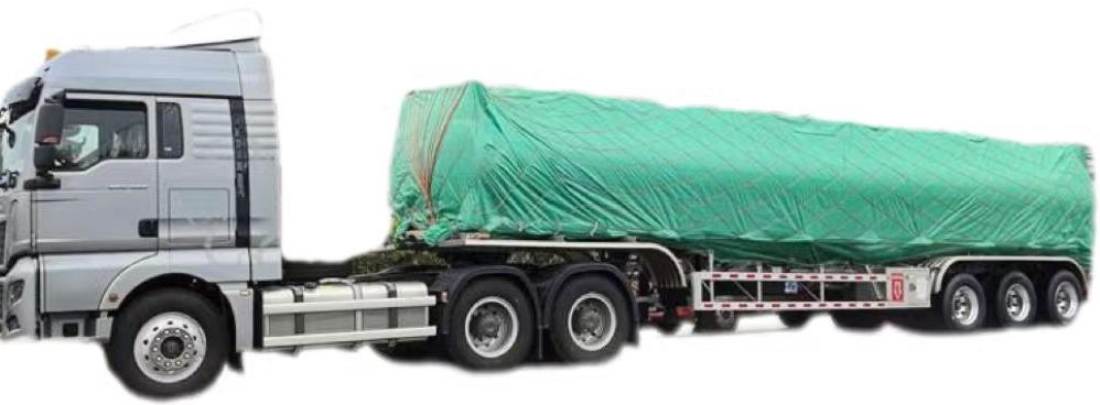 Remolque cisterna de aluminio de 39.000 litros listo para envío a Venezuela