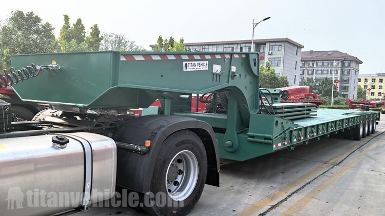 Remolque Low Boy de 4 ejes en venta en Filipinas