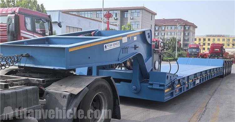 Remolque Lowboy desmontable de 4 ejes a la venta en Jamaica