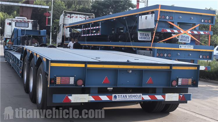 Remolque Lowboy desmontable de 4 ejes a la venta en Jamaica