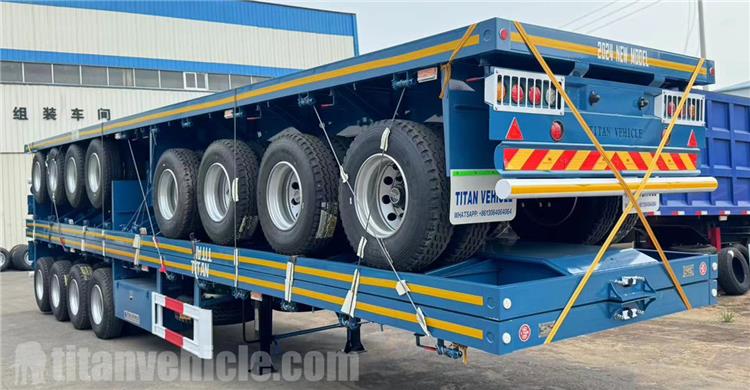 Remolque de plataforma plana de 4 ejes en venta en Jamaica