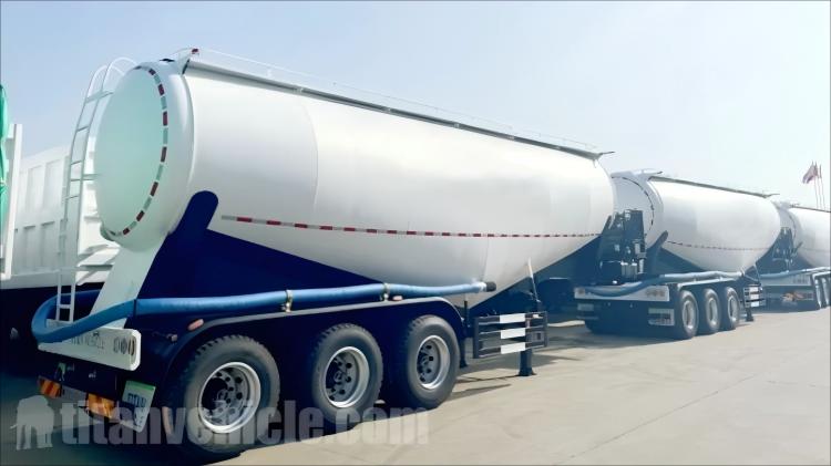 Semirremolque cisterna de cemento de 42 CBM | Semirremolque cisterna de cemento a granel en Angola