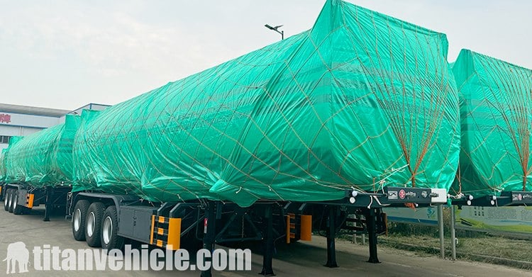 Remolque cisterna de combustible de 3 ejes en venta en la Rep&uacute;blica Democr&aacute;tica del Congo