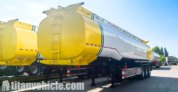 Remolque cisterna de combustible de 3 ejes en venta en Nigeria