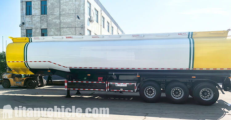 Remolque cisterna de combustible de 3 ejes en venta en Nigeria