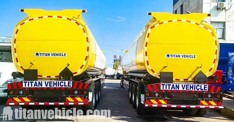 Remolque cisterna de combustible de 3 ejes en venta en Nigeria