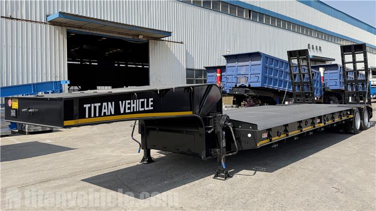 Remolque de plataforma baja de 2 ejes en venta en Zimbabue