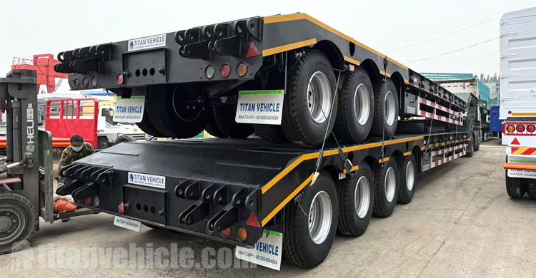 Remolque de plataforma baja de 3/4 ejes en venta en África Central