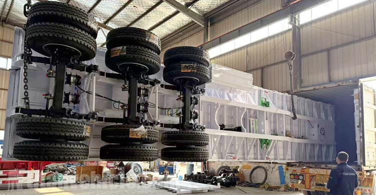 Remolque de carrocería lateral de tres ejes a la venta en Zambia