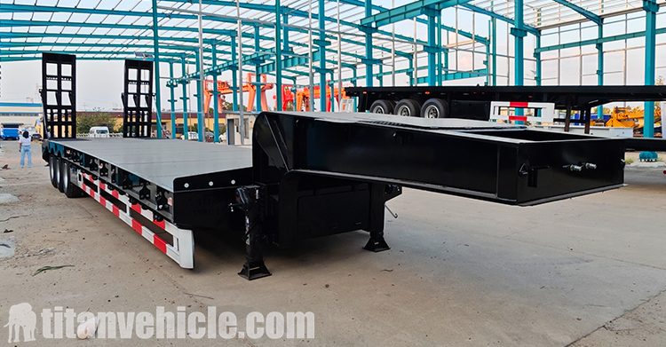 Semirremolque de plataforma baja de 3 ejes en venta en Guinea