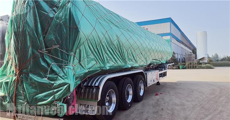 Se enviará un remolque cisterna de combustible de aluminio de tres ejes de 35000 L a Botsuana