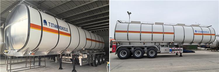 Remolque cisterna de aluminio de tres ejes en venta en Zambia, Lusaka