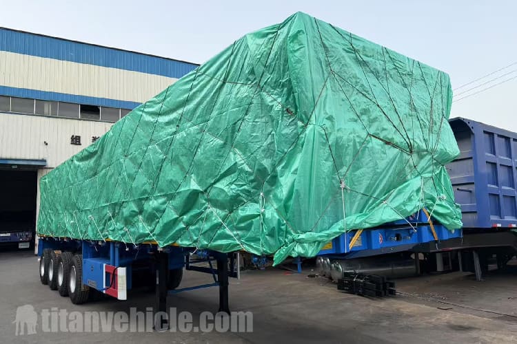Semirremolque de plataforma de 4 ejes en venta en Uganda