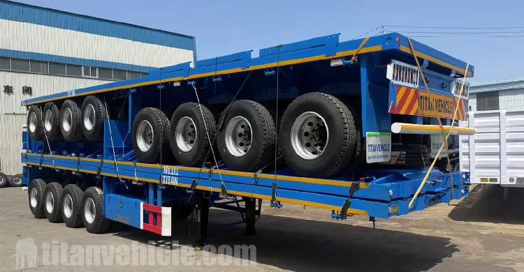 Semirremolque de plataforma de 4 ejes en venta en Uganda