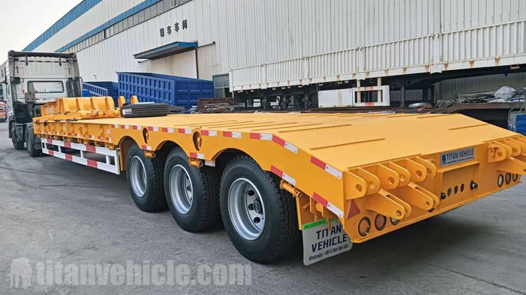 Se enviará un remolque de plataforma baja de tres ejes a Gabón