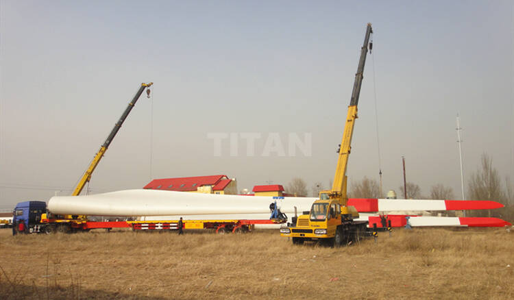 Remolque de transporte de cuchillas extensibles telescópicas