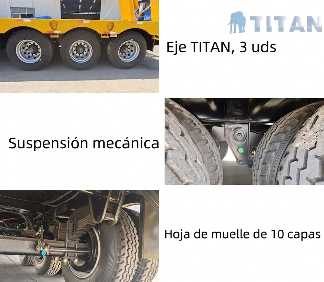 Cama baja de 3 ejes 60 toneladas
