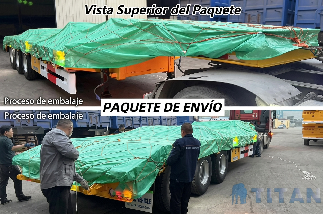 Cama baja de 3 ejes 60 toneladas
